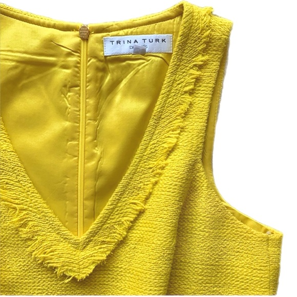 Trina Turk Fit n Flare Boucle Tank Dress - Picture 2 of 5